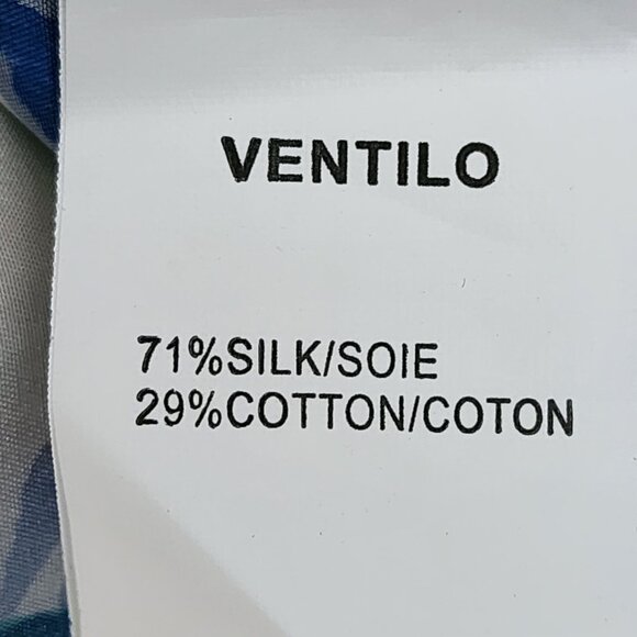 Armand Ventilo Watercolor Floral Satin Front Silk Cotton Cardigan - Picture 6 of 6